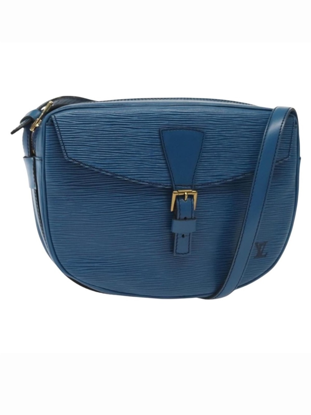 Louis Vuitton Blue Epi Leather Feuille Crossbody Bag M52155 Made In France